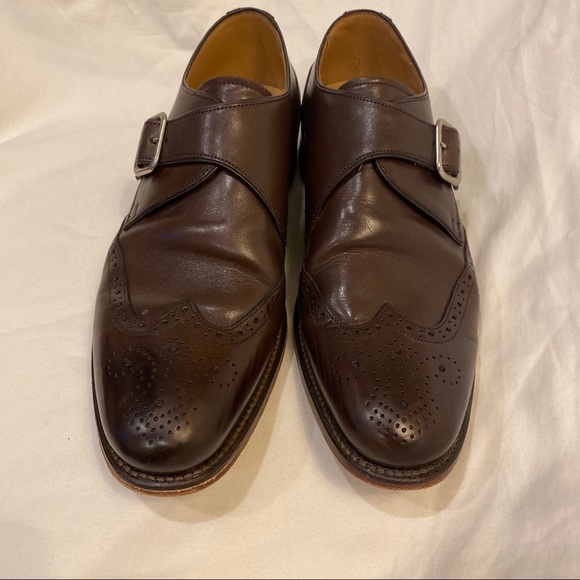 Charles Tyrwhitt Monk Strap Brown Leather Shoes main image 4